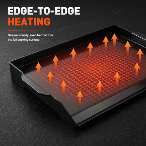 Cast Iron Griddle for Gas Grill and Stove Top, 23x16" Flat Top Grill Plate - Image 5
