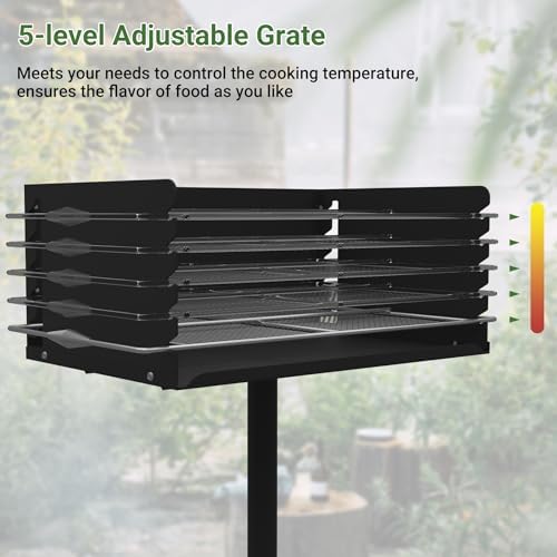 Park Grills, 384 Sq. In, Park Style Charcoal Grill - Image 5