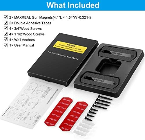 Gun Magnet 60lbs Rated.HQ Rubber Coated Magnetic Pistol Mount & Holster for Vehicle, Truck, Home, Car, Safe, Table & Wall. Tactical Firearm Concealment Holder Accessories (2-Pack) - Image 7