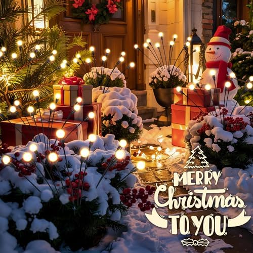 Solar Garden Lights, 6Pack 60LED Swaying Solar Lights Outdoor - Image 2