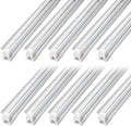 Barrina T8 LED Shop Lights 4FT, 40W 5500LM 6500K, High Output, 10 Packs by Barrina