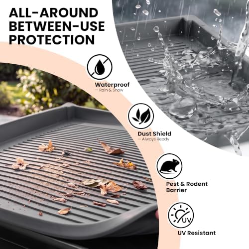 Silicone Griddle Cover Mat for Blackstone 36in, Raised-Edge Gray - Image 5