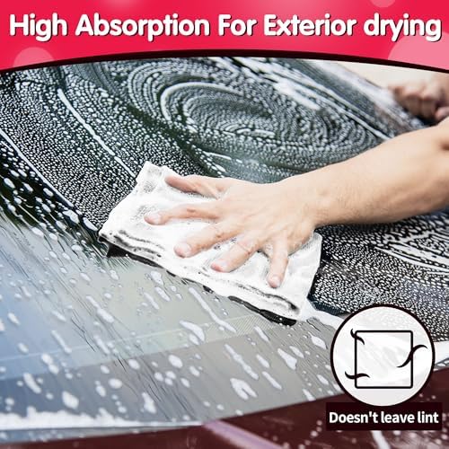 FIXSMITH White Microfiber Cleaning Cloth, Pack of 100, 11.5"X11.5" Cleaning Rags for Housekeeping and Kitchen, Reusable Shop Towels, Microfiber Towels for Cars, Lint Free, Scratch-Free - Image 5