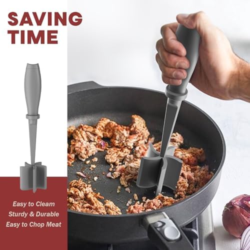 2Pack Meat Chopper Upgrade Hamburger Smasher, Masher for Ground Beef - Image 4