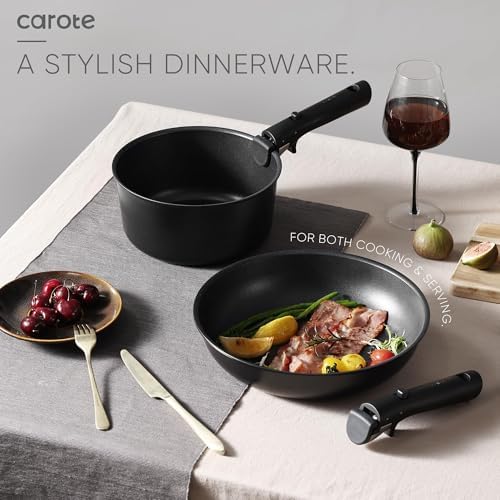 CAROTE 19pcs Pots and Pans Set Non Stick, Detachable Handle Cookware - Image 5