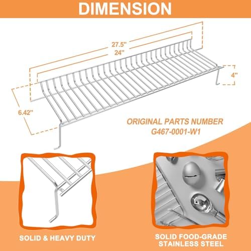 G467-0001-W1 Warming Rack for Char-broil Advantage Grill Parts 4 Burner - Image 3