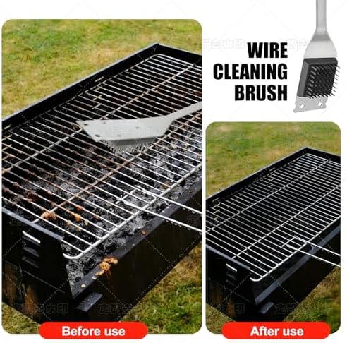 16PCS BBQ Grill Accessories Set,Grilling Tools Gift Set for Men Birthday Father's Day, Portable Multifunction Grilling Utensils Tools Kit with Storage Bag for Outdoor Grill Camping BBQ Party - Image 4