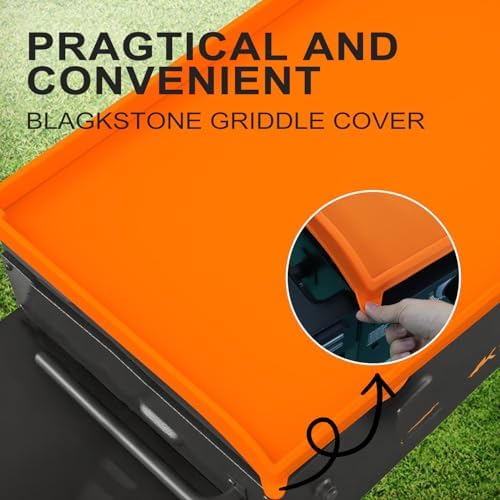 28in Premium Silicone Griddle Cover Mat for Blackstone Griddle 28 Inch - Hermetic Protection from Rust & Debris All Year, Fits All Blackstone 36 Inch Models - Food Grade Silicone(Orange) - Image 5