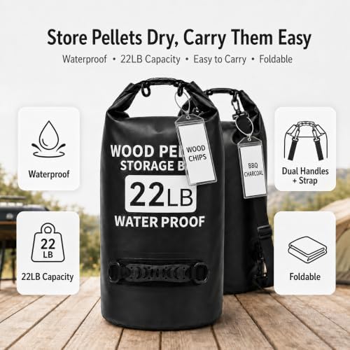 2 Pack Thickened 22 LB Wood Pellet Storage Containers Waterproof Bags - Image 2