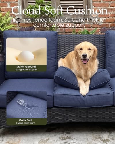 LayinSun 9 Pieces Outdoor Patio Furniture Set - Image 3