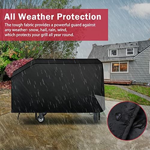 iCOVER 28 inch Griddle Cover for Blackstone,Waterproof Lightweight Polyester Flat Top BBQ Covers for 28" Outdoor Cooking Gas Grill Griddles with One Side Shelf - Image 5