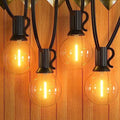 GPATIO Outdoor String Lights - 30FT Waterproof Patio Lights with 15+1 Dimmable Globe Bulbs 2700k Shatterproof for Backyard Gazebo Porch Garden by AddforPatioMakeover