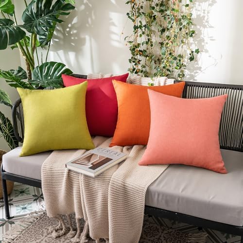 MIULEE Decorative Outdoor Pillow Covers Lumbar Waterproof 12x20 Blush Pink - Image 4