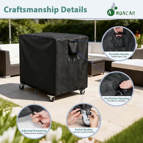 Outdoor Patio Table Cover 36 Inch for Feasto Gas Grill Table - Image 4