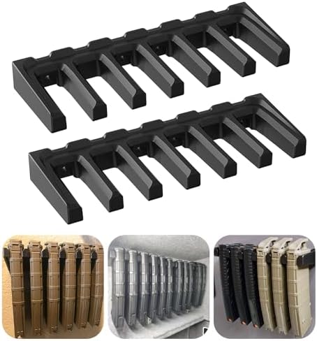 Aoanoko PMAG Rack Wall Mount,Mag Holder|AR Magazine Hodler|Wall Mount Display Mag Storage,Home Magazine Storage Rack,Mag Rack for Gun Safe,Locker,Cabinet,Wall by mountforfirearm