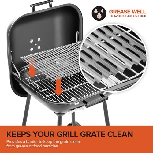 Stock Your Home 12 Pack Aluminum Grill Grate Liners, 12" x 20" No Mess Foil Disposable Grill Toppers for Outdoor Charcoal BBQs, Grilling Accessories - Image 3