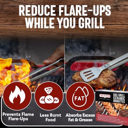 Chef Master Ceramic Briquettes for Gas Grill, Self-Cleaning, 50 Pack - Image 2