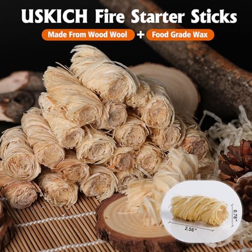 500Pcs Fire Starter,Fire Starters for Campfires,Fireplace, Pellet Stove & Wood, Fire Pit, Smoker, BBQ, Chimney, Pizza Oven - Fire Starters for Grill, Charcoal Starter, for Men - Image 3