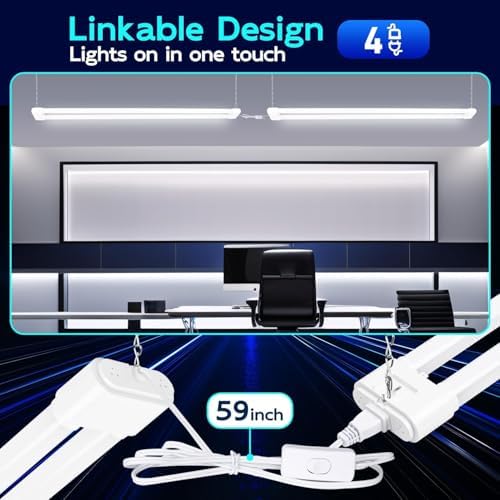 hykolity LED Shop Light 4FT 44W (300W Equivalent), 4600LM 5000K Daylight - Image 4