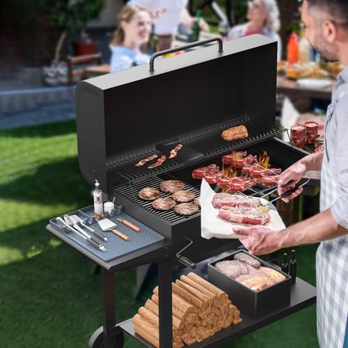 Silicone Griddle Tools Mat for Blackstone, Griddle Accessories Side Shelf Mat Grill Pad for Outdoor Grill Kitchen Counter Spatula Silicone Mat with Drip Pad (Grey) - Image 7