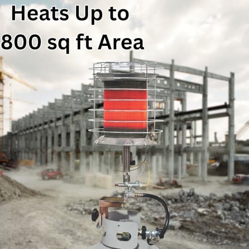 Dura Heat TT-360 Propane(LP) 360 Degree Tank Top Heater, Length: 8.9in, Width: 8.9in, Height: 20.24in,Silver - Image 2