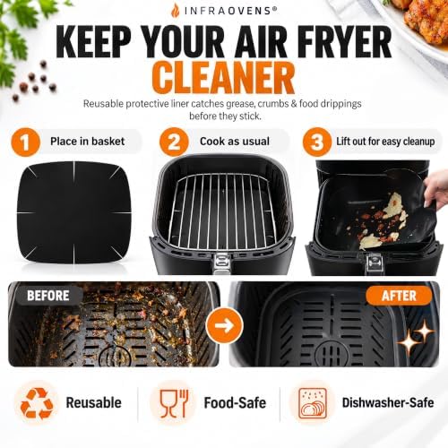 INFRAOVENS Air Fryer Rack Compatible with Ninja Air Fryer Pro 5 Qt AF141 - Image 6