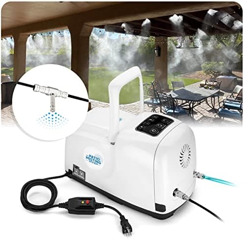 Patio Misters Pro - Ultra Fine Water Mister - Cooling Mist System for Midsize to Large Patio - High Pressure Misting Pump - Kit with Quiet Pump (1000 PSI) - DIY Installation - Image 2