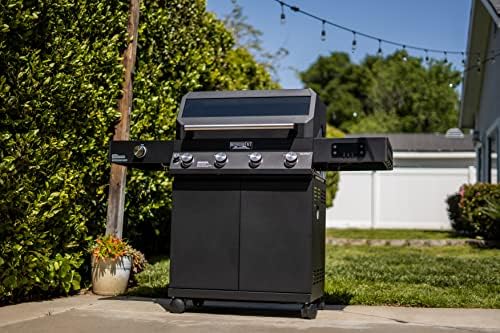 Monument Grills Denali Series, 4+1 Liquid Propane Gas Smart BBQ Grill, 4 Burners & 1 Side Burner Denali 425 with Smart Technology and Knob Controls, Black - Image 3