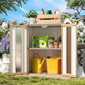 AECOJOY Outdoor Storage Cabinet Waterproof with Floor & Adjustable Shelves by AECOJOY