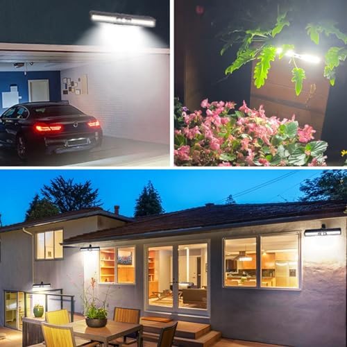 Clip On Solar Lights Outdoor with PIR Motion Sensor (Black ,6 Pack ,6000K) - Image 6