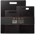 BINO Cutting Board - 3-Piece Chopping Boards | BPA-Free Plastic, Durable, Multipurpose, Dual-Sided, Dishwasher Safe, Easy to Clean | Charcuterie Accessories | Home & Kitchen Utensils by BINO