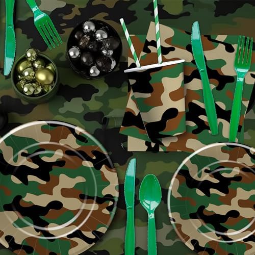Camouflage Party Decorations, Camo Camouflage Themed Party Supplies - Image 6