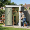 Devoko 5x3 FT Outdoor Storage Shed with Floor Frame, Gray by DEVOKO