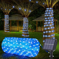 Solar Rope Lights, 66ft 200LED Solar String Lights, 8 Modes, Waterproof by Jnaurb
