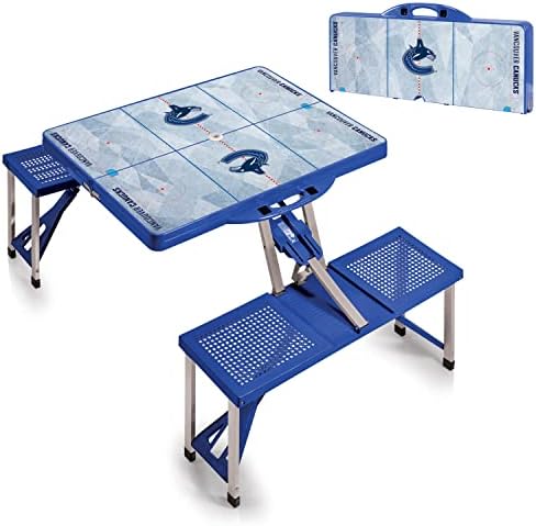 NHL St. Louis Blues Portable Folding Picnic Table with Seating for 4 - Image 4