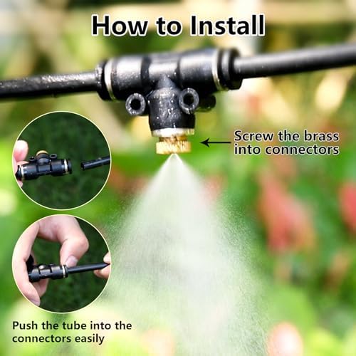 12 Pack Brass Misting Nozzles Outdoor Cooling System - Image 6