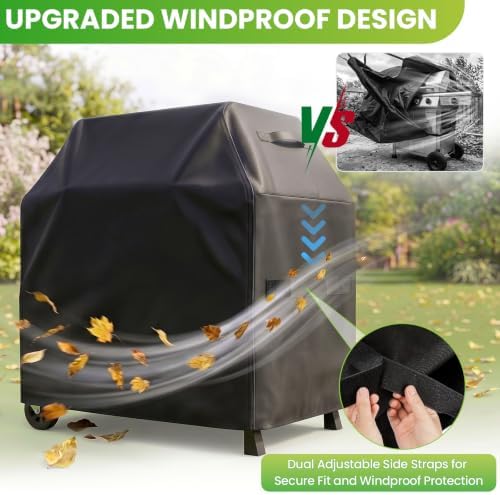 Grill Cover for Outdoor Grill, 55 inch Grill Covers Heavy Duty Waterproof - Image 4
