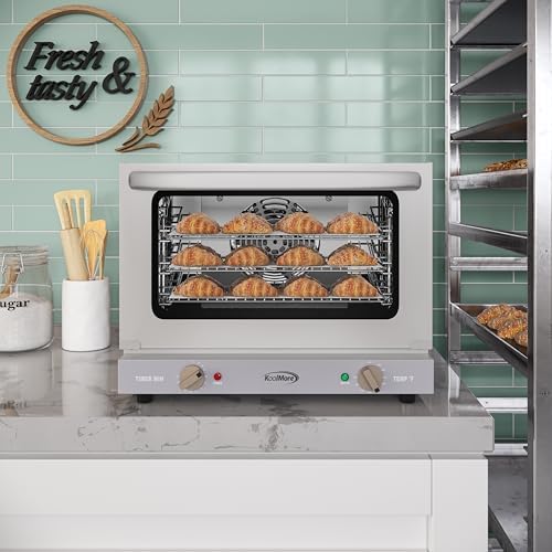 KoolMore 19 in. Countertop Convection Oven for Quarter-Size Pans with 3 Racks 1440W of Power in Stainless-Steel, 0.8 cu. ft. ETL Listed (KM-CTCO-08) - Image 4