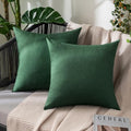 MIULEE Decorative Outdoor Pillow Covers Christmas 18x18 Emerald Green by MIULEE