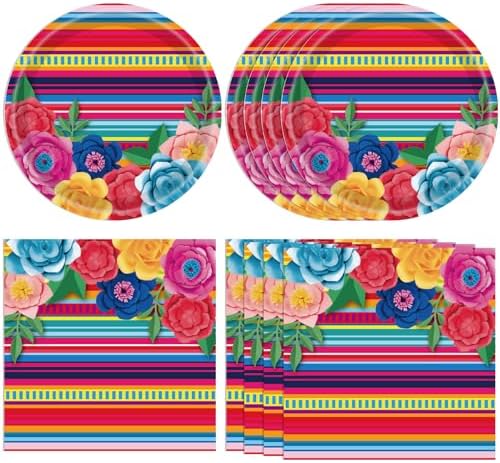 Mexican Fiesta Party Tableware Supplies Set by Actoridae