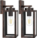 BesLowe Outdoor Wall Light Fixtures, Outside Porch Lights, Distressed Brown by BringYourBrightFuture