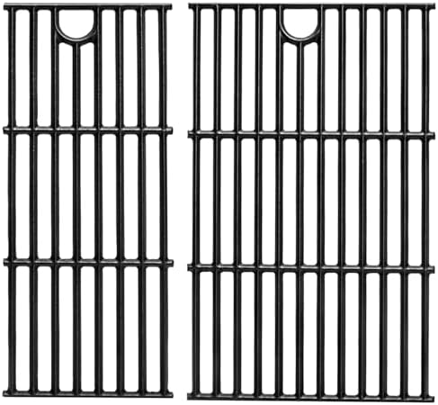 DELSbbq 17" Cast Iron Grill Grates for Charbroil Performance 2 Burner by DELSBBQ