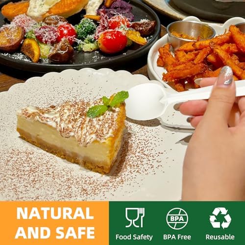 150 pcs 100% Compostable Spoons, 7 Inch Disposable Cornstarch Spoons - Image 4
