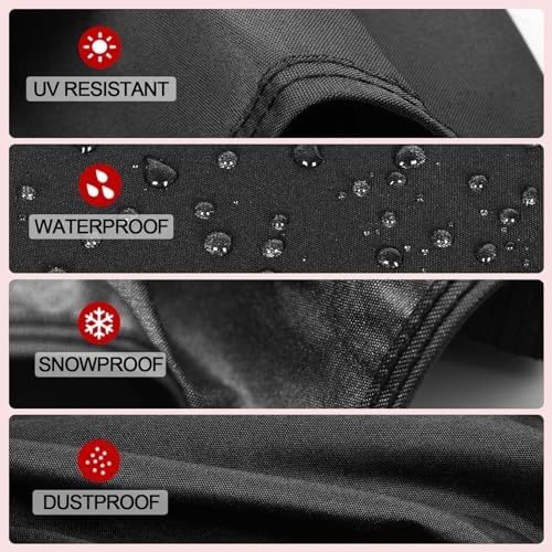 58 Inch Grill Cover for Weber 7130 Genesis II 3 Burner, LX 300 Series Grills, Genesis 300, Waterproof, Windproof, UV and Fade Resistant Cover(58L x 25D x 44.5H) - Image 5