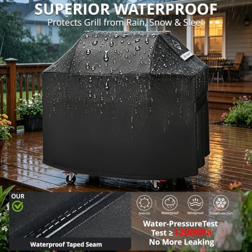 63" Grill Cover for Weber Genesis 300 or II 300 Series,1000D Heavy Duty - Image 4