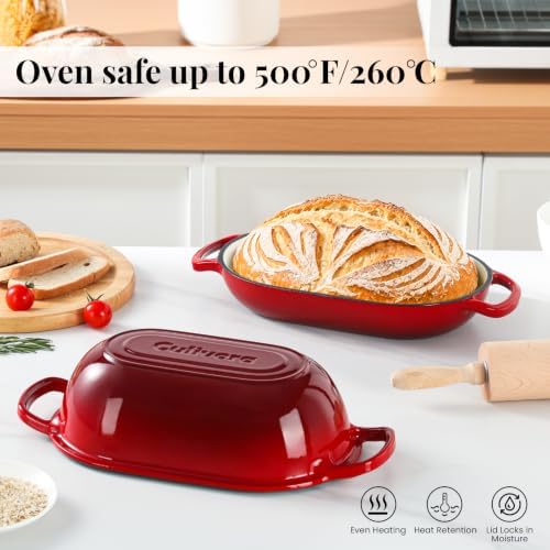 5-Quart Oval Dutch Oven for Bread Baking - Image 4