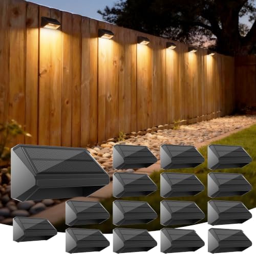 Solar Fence Lights Outdoor, 16 Pack Fence Lights Solar Powered RGB by Unknown