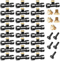 Misting Nozzles Kit Include 30 Pcs Misting nozzle 25 Pcs Misting 5 Pcs Plug nozzle tees for Outdoor Spray Cooling System (60 Pieces) by cureder