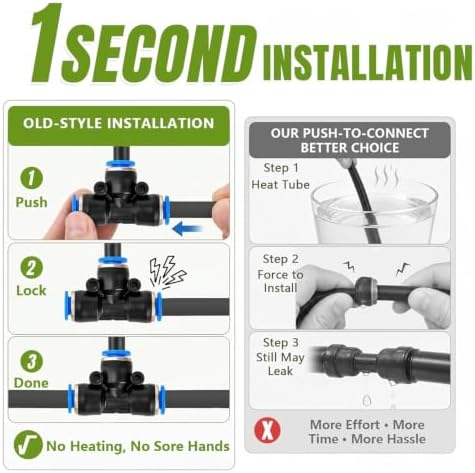 Bluepro 200FT Drip Irrigation System with Brass Splitter & Copper Nozzles - Image 5