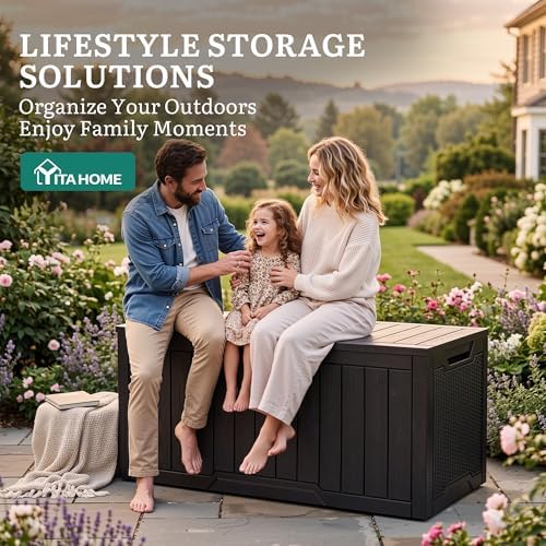 YITAHOME 100 Gallon Resin Deck Box - Image 3
